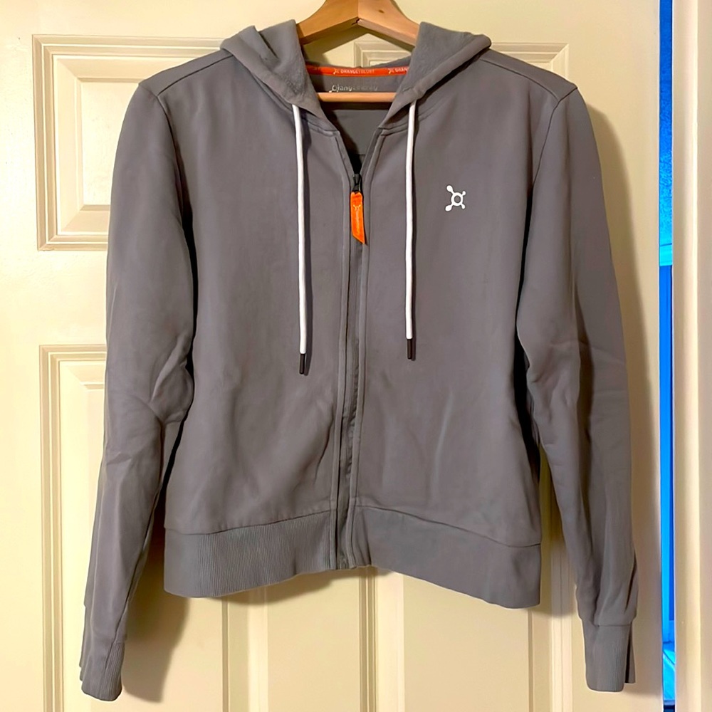 Orangetheory Grey Cropped Hoodie